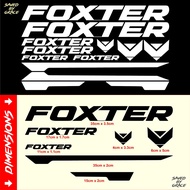 Foxter Sticker Decal for Mountain Bike Road Bike (color choices)