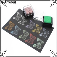 ARREBUL Craft Ink Pad, Metallic Mini Ink Pad Stamp, Seal Easy Application Metallic Ink Pad DIY