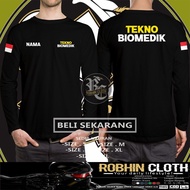 Free Teknobiomedik T-Shirt Your Name DB Long Sleeve DB Distro T-Shirt
