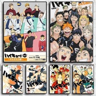 Haikyuu Anime Volleyball Poster  Kids Room Canvas Wall Art Decor Cartoon Painting Print NI4J
