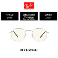 Ray-Ban  HEXAGONAL  RB3548 003/BL  Unisex Global Fitting  Photochromic Sunglasses Blue Light Filter