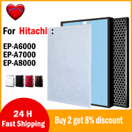สำหรับ Hitachi EP-A6000 EP-A7000 EP-A8000 HEPA + EPA6000ตัวกรองคาร์บอน EPA7000 EPA8000