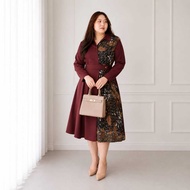 { THABI } GWEN BATIK DRESS CASUAL DRESS BATIK CLOTHES FOR BIGSIZE AND STANDARD WEDDINGS SIMPLE KOREA