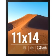 LaVie Home 11x14 Picture Frame for Wall Display, 11 x 14 Black Picture Frame with HD Plexiglass, 11 