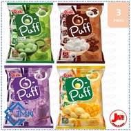 JM FG-0325 | OISHI | 3 PACKS |  O-Puff Filled Marshmallows | Matcha | Mango | Chocolate | Ube [2]
