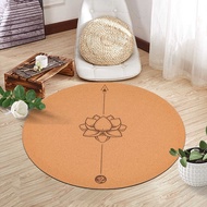 Cork Meditation Meditation Mat Thickened Natural Rubber Sole Round Home Yoga Inverted Tablet Support