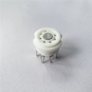1pcs Ceramic tube sockets GZC7-Y GZC7-Y-G Small Block tube holder 7 pin tube Silver socket 6J1 6J2 2