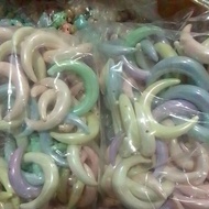 PASTEL CRESCENT MOON BEAD 1 POUND