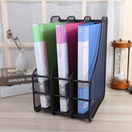 Standing tray for documents and office files with 3 metal compartments
