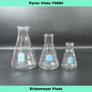 PYREX VISTA Erlenmeyer Flask, Glass, Heavy Duty