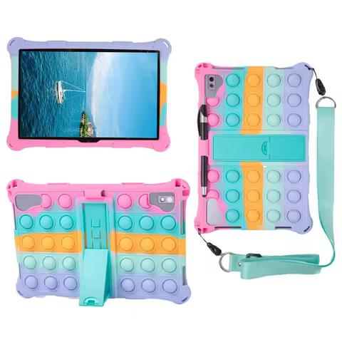 Bubble Soft Silicone Stand Case for Teclast P20 P20S P20HD P30 T40 M40 Plus M40 Pro T50 10.1 10.4 11