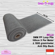 Tren-D-rugs Carpet 100 cm wide anti-slip meterPOLOS, modern minimalist prayer rug, kitchen floor sea