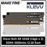 Klevv Bolt XR 32GB (16gb x 2) DDR4 3600mhz CL18 Ram Desktop