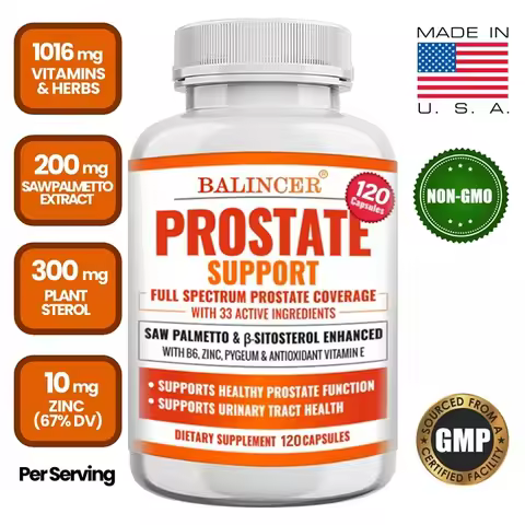Saw Palmetto and Sterol Enhancers Contain Vitamin B6, Zinc, Antioxidant Support for Prostate Functio
