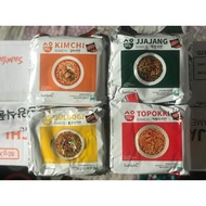 Ramen kimci, jjajang, Bulgogi , Topokki