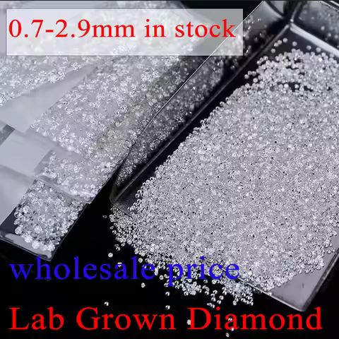 0.7-2.9mm Melee Lab Grown Diamond Wholesale 10/20/30/50pcs 1ct Melee HPHT DEF Color VVS-VS Clarity L