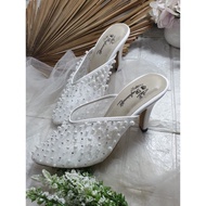 White maxmaya shoes 9cm high