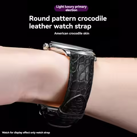 Crocodile Skin Watch strap 18mm 20mm 21mm 22mm For Longines Omega Tissot Casio leather watch band Br