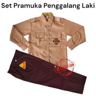 Boy Scout Uniform Set Long Scout Shirt Long Trousers for Elementary/MI School Classes 1-6