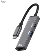 Type-C USB-A PD100W HUB Docking Station 4K@ 120Hz -Compatible Converter Type-C to HDTV USB-C Splitte