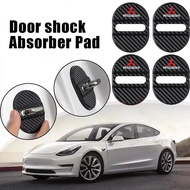 [Ready Stock]4Pcs Mitsubishi Carbon Fiber Car Door Lock Protection Cover Door Lock Anti Scratch Acce