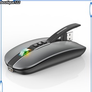 BOU M113 Wireless Bluetooth-compatible Mouse 2.4G/Bluetooth-compatible 5.1 Dual Mode 2400dpi Mute Mouse For Pc Laptop