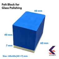 Australia Felt Glass Polishing Block Felt Glass Polishing Foam/