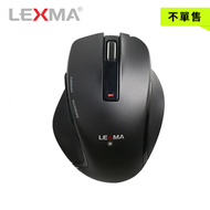 【不單售】雷馬LEXMA M830R 藍光無線滑鼠-黑