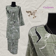 Cyclamen Baju Kurung, Kurung Moden - Striped