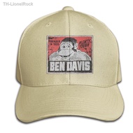 【หมวกเบสบอล】 Zaijiao Ben Davis Logo หมวกเบสบอลสีด ําสําหรับผู้ชาย gift