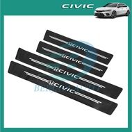 Honda Civic FE (2022-2025) Door Step Sticker Protector Fit Berjaya Auto Car Accessories