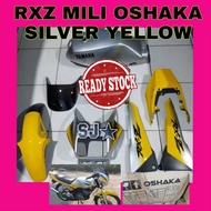YAMAHA RXZ BODY COVER SET  COVERSET OSHAKA  YELLOW SILVER KUNING MILI WITH BUBBLE WRAP ADD TANK SIAP