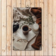 Poster dinding kayu aesthetic vintage | SK59 | poster aesthetic - poster vintage