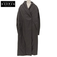 Mizuiro India 女士披肩顏色垂褶輕薄羽絨服，ブラウン（二手）