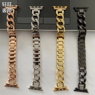 Suitable for Apple Apple Watch3456SE Watchfrench styleSingle Row Denim Diamond Watch Strap iWatch