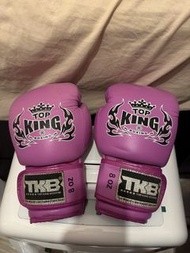 Top king 泰國 女仔 泰拳 拳套 8oz 手帶 muay Thai boxing 