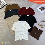 Women's short-sleeved round neck T-shirt with PRA iron tag from Guangzhou, Korean medium-sized summe