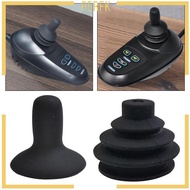 [Perfk] Joystick Controller Knob Controller Dust Cover Waterproof Rubber Powerchairs 4 Keys Joystick