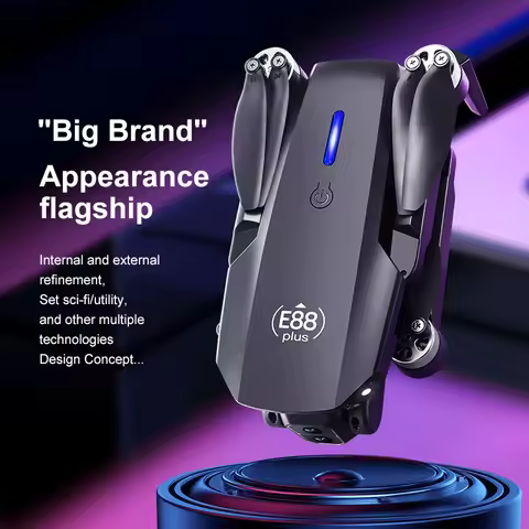 E88 Plus Air Screen Control Drone Professional Wide RC Dron HD 4K Camera Foldable Helicopter Aircraf