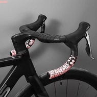 WEARY Bike Handlebar Tape, Cherry Blossom Shock-absorbing Cycling Bar Wrap, Colorful Sweat Absorbing