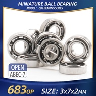 FUSHI 683 ZZ Bearing 3x7x3 mm 10Pcs 683ZZ RS 2RS Flange Handpiece Bearings For Strong Industrial Mot