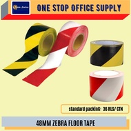 48MM X 30M FLOOR TAPE-ZEBRA  / COUSION TAPE 48MM X 30M