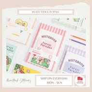 MOONSTRUCK 3 in 1 B5 A5 A6 Notebook Set Journal Line Cute Girl Korean Style Buku Nota Christmas 韩版 笔