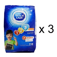 Dutch Lady 123 Milk Powder (850g x 3 pack) Tepung Susu Dutch Lady Coklat/Madu/Biasa