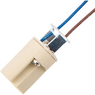 ODETOJOY G9 Base Bulb Socket Ceramic Lamp Holder Halogen Beads with Wire Stand LED Aging Test Lamp B