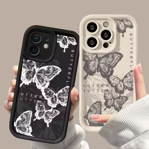 Retro Trendy Butterfly Case For Samsung Galaxy M34 M31 M51 M30S M23 M20 M11 M15 J4 J6 Plus J8 A02 S2