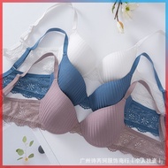 Large Size Bra 70B-90C French Lace Adjustable Bra Thin Style With Steel Ring Push-Up Comfortable Und