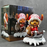 New One Piece Christmas Chopper Don't Limit Q Version Anime Figure Model Desktop Ornament Festival B