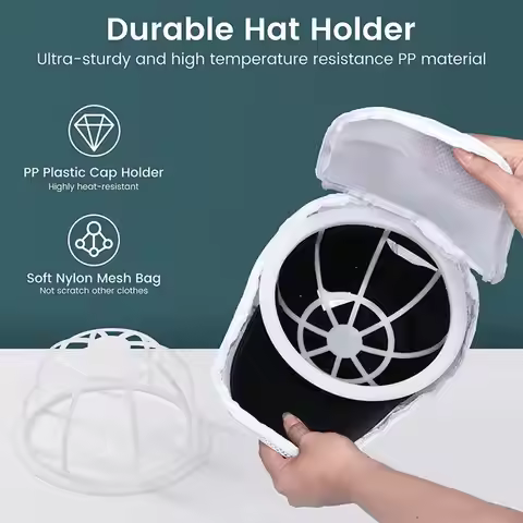 2 in1Hat Washer Washing Machine Hat Washer Baseball Cap Laundry Cap Bracket Hat Washer Ati-deformati