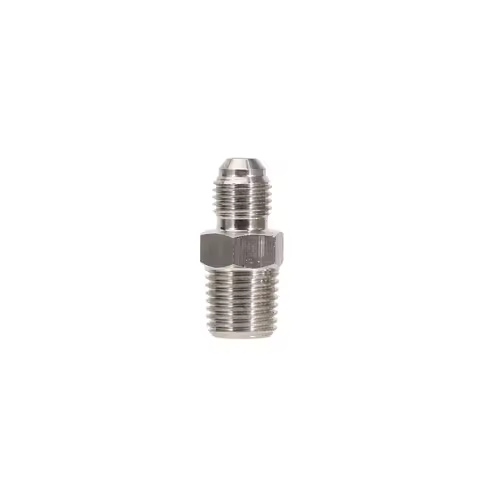 Stainless Flare Adapter 1/4" MFL x 1/4" Male NPT Stainless Steel 304 replacement of CO2 Regulator/CO